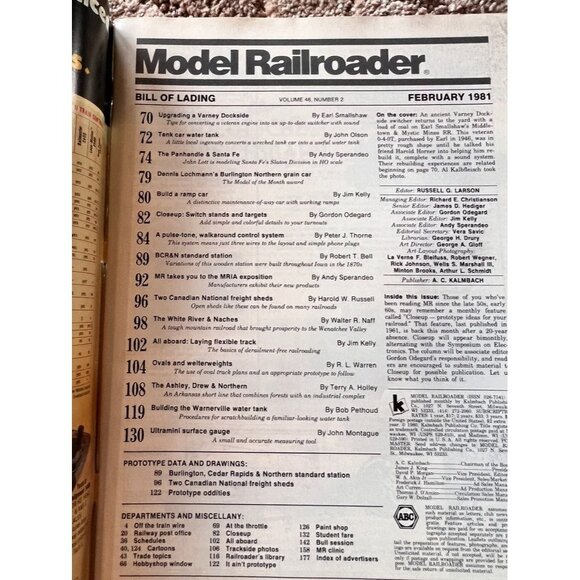 Vintage Model Railroader Magazines Lot of 6 Issues  JAN FEB MAR APR AUG DEC 1981 - Picture 5 of 13